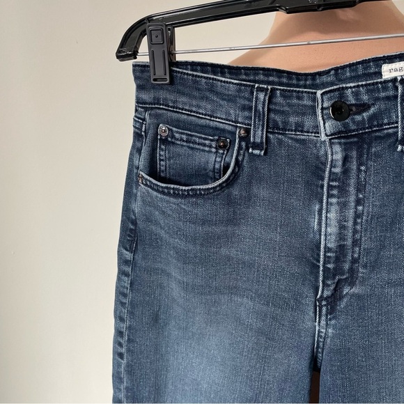 Rag & Bone Nina High-Rise Ziggy Wash Blue Stretch Denim Cigarette Jeans EUC 26 - Picture 4 of 10